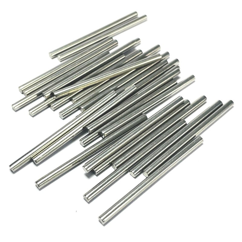 ZDingTech 30pcs 3mm x 50mm Dowel Pins Metal Dowel pins M3 3mm Shelf Pegs,Support Shelves,3mm x 50mm Metal Rod.304 Stainless Steel Wood Bunk Bed pegs - Image 3